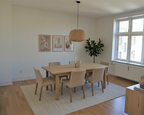 Indbydende lejlighed med moderne køkken i Aalborg Vestby