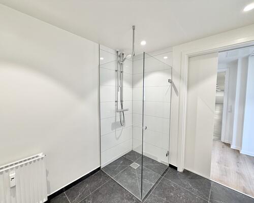 Moderne 1-værelses lejlighed med altan og udsigt