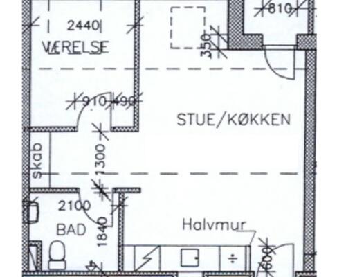 2 værelses lejlighed i Viborg