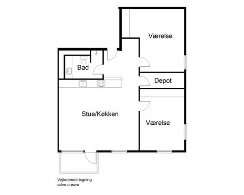 3 værelses lejlighed i København NV