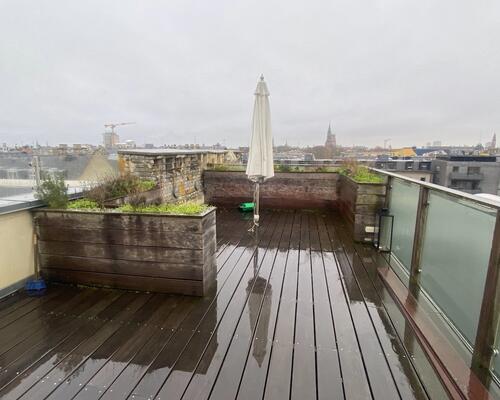 Penthouse ved Søerne, med to store terrasser