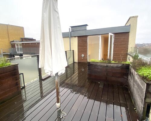 Penthouse ved Søerne, med to store terrasser