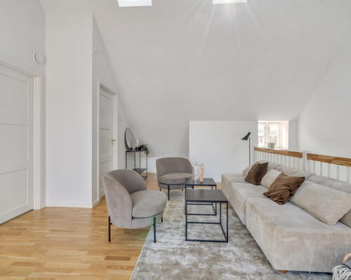 Moderne lejlighed i 2 plan på sublim placering i Odense C – 126 Kvm