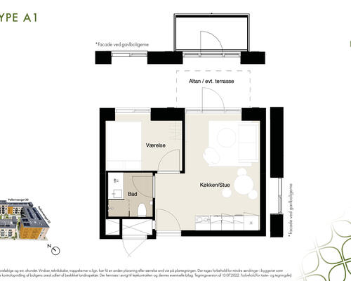 Skøn 2 værelses lejlighed til leje