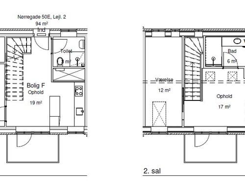 Moderne lejlighed i 2 plan på sublim placering i Odense C – 126 Kvm