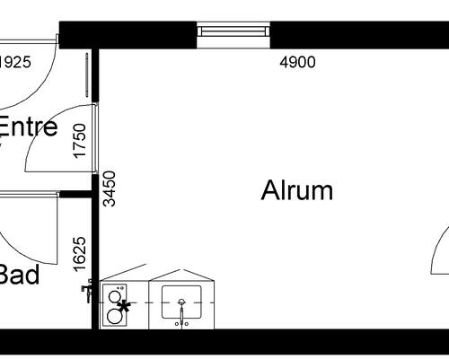 1 værelses lejlighed i Hvide Sande