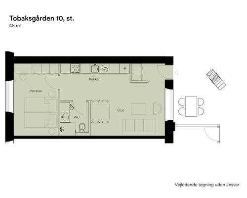 2 værelses lejlighed i Horsens