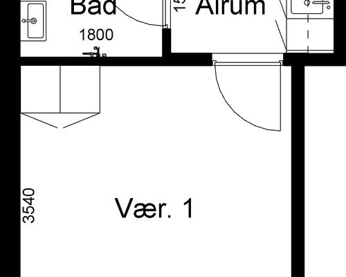 1 værelses lejlighed i Skjern