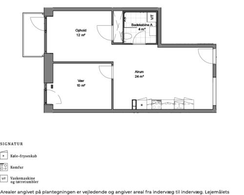2 værelses lejlighed i Århus N