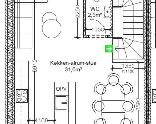 94 m2 værelse i Munkebo