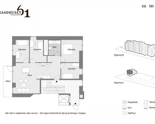 5 værelses lejlighed i København S