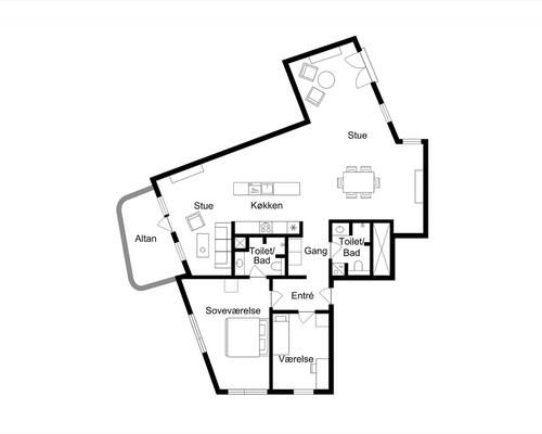 3 værelses lejlighed i København Ø