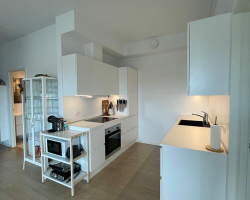 NYE BILLEDER - Fantastisk lejlighed med egen stor overdækket terrasse