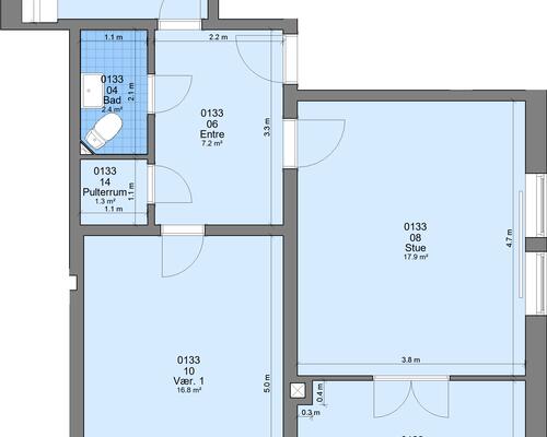 3 værelses lejlighed i Randers