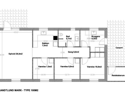 4 værelses hus i Børkop