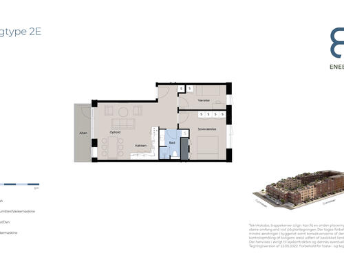 Skøn 3 værelses lejlighed til