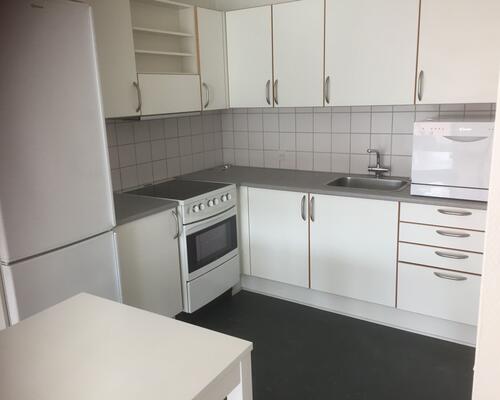 Flot lejlighed med altan på gågaden i Vejle