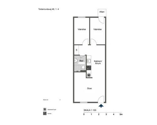 Perfekt studie- og delevenlig 3-værelses med altan! - KUN 2 MÅNEDERS DEPOSITUM!