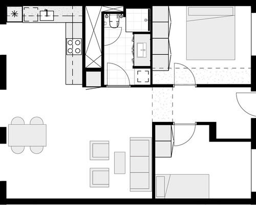 Lys 3-værelses lejlighed i Århus