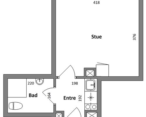 Studiebolig i Gistrup med mulighed for husdyr