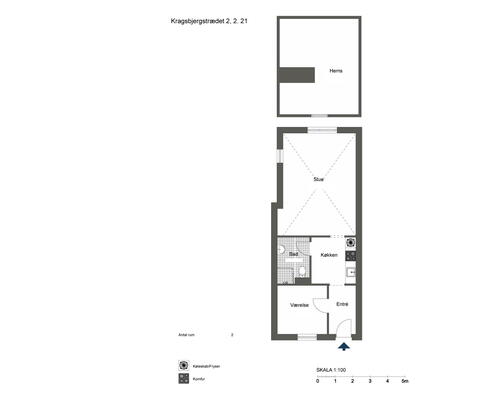 Lækker delevenlig lejlighed i 2 plan i Odense C! - KUN 1 MÅNEDS DEPOSITUM