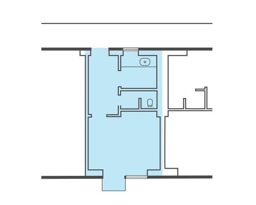 1 værelses lejlighed tæt på UNI