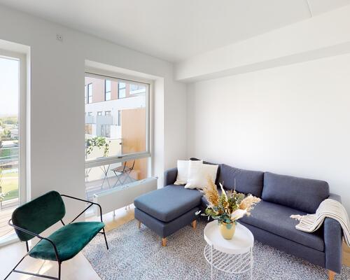 2-værelses med skøn terrasse