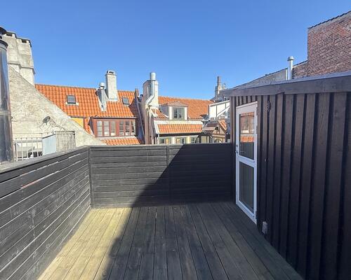 Hyggelig lejlighed med tagterrasse nær Kongens Nytorv