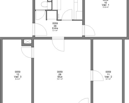 4 værelses lejlighed i Haderslev