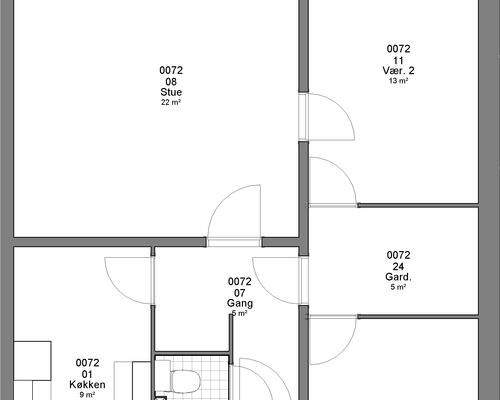 3 værelses lejlighed i Haderslev