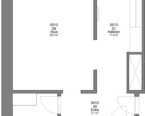 3 værelses lejlighed i Haderslev