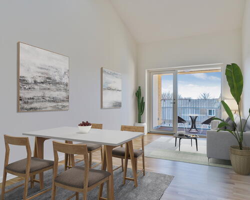 Bygården - Modern lejlighed i lækre materialer med plads til familien