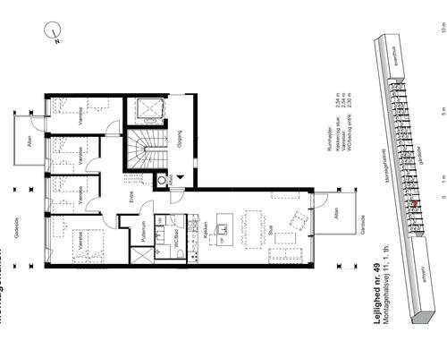 5 værelses lejlighed i Valby