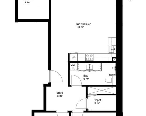 4 værelses lejlighed i Risskov