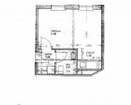 1 værelses lejlighed i Odense N