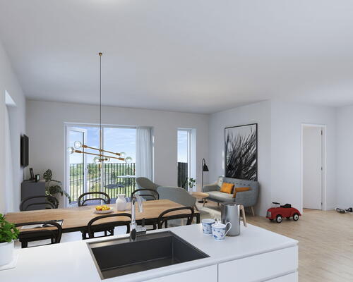 KUN 2 måneders depositium - Stor og lys hjørnelejlighed med fri udsigt