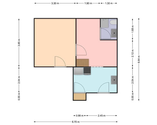 2 værelses lejlighed i Skive