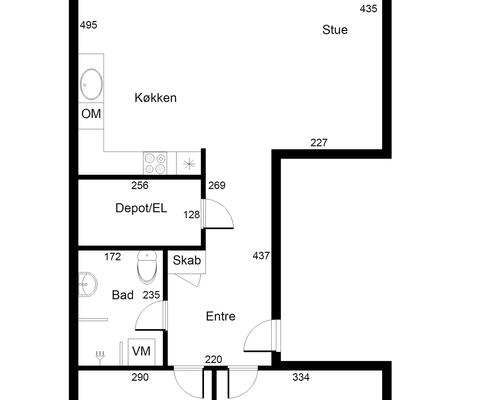 3 værelses lejlighed i Odense V