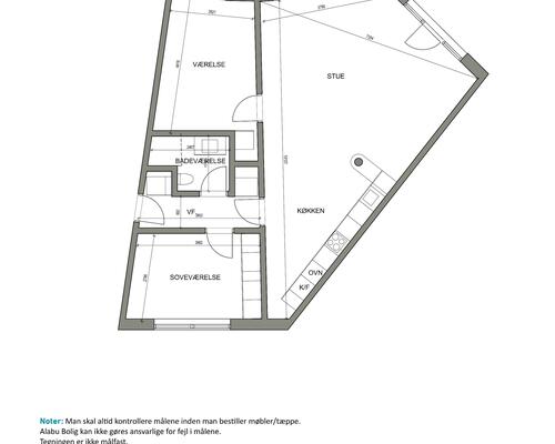 3 værelses lejlighed i Aalborg