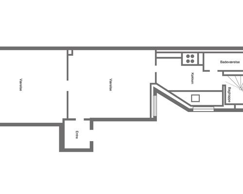 Lys og rummelig 2'er i Øgadekvarteret
