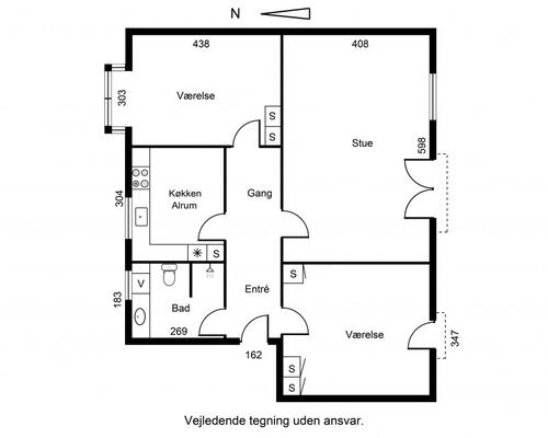 3 værelses lejlighed i Esbjerg