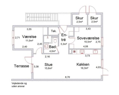 3 værelses lejlighed i Odder