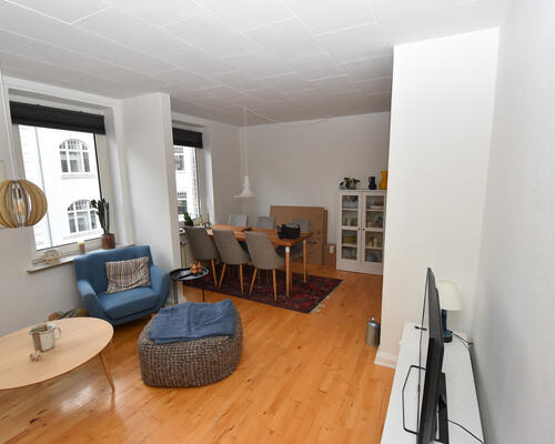 Lys 2-værelses lejlighed i Aalborg centrum