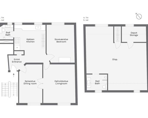 4 værelses lejlighed i Frederiksberg