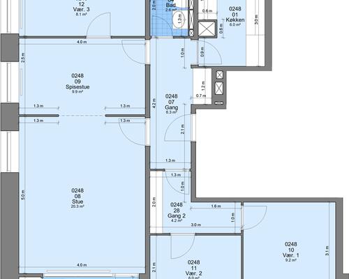 3 værelses lejlighed i Randers NØ