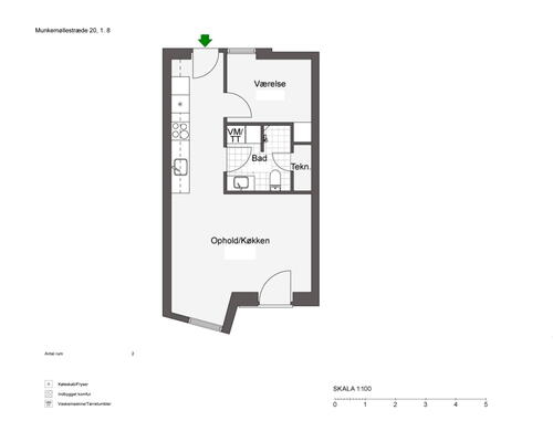 Godt indrettet 2-værelses i skønne Odense! KUN 2 MÅNEDERS DEPOSITUM