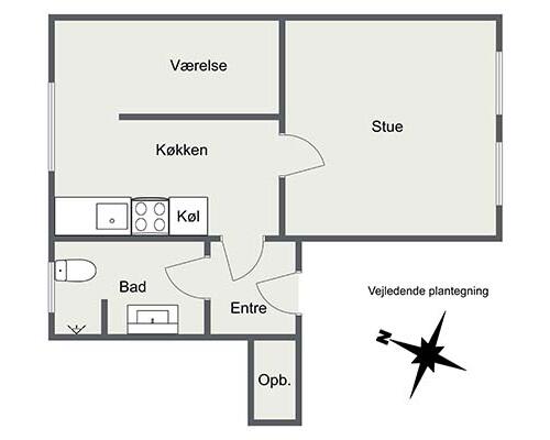 2 værelses lejlighed i Aalborg