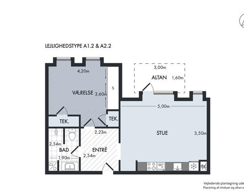 2 værelses lejlighed i Hørsholm