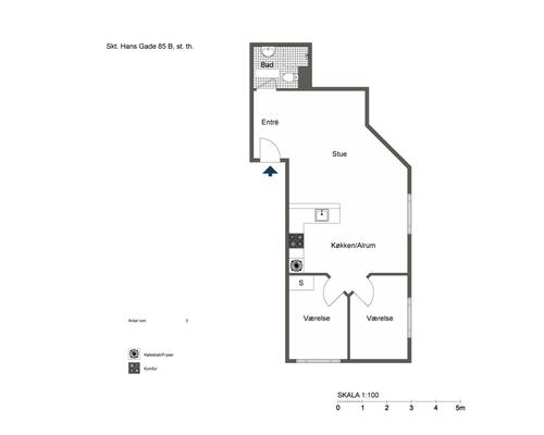 3 værelses lejlighed i Odense C