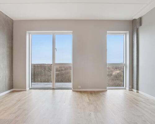 1 vær. bolig i UN17 Lunden - et bofællesskab for dig over 40 år - 1. række til grønne omgivelser - Unik udsigt